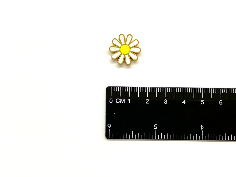 Daisy, Flor, Stainless Steel, Beads