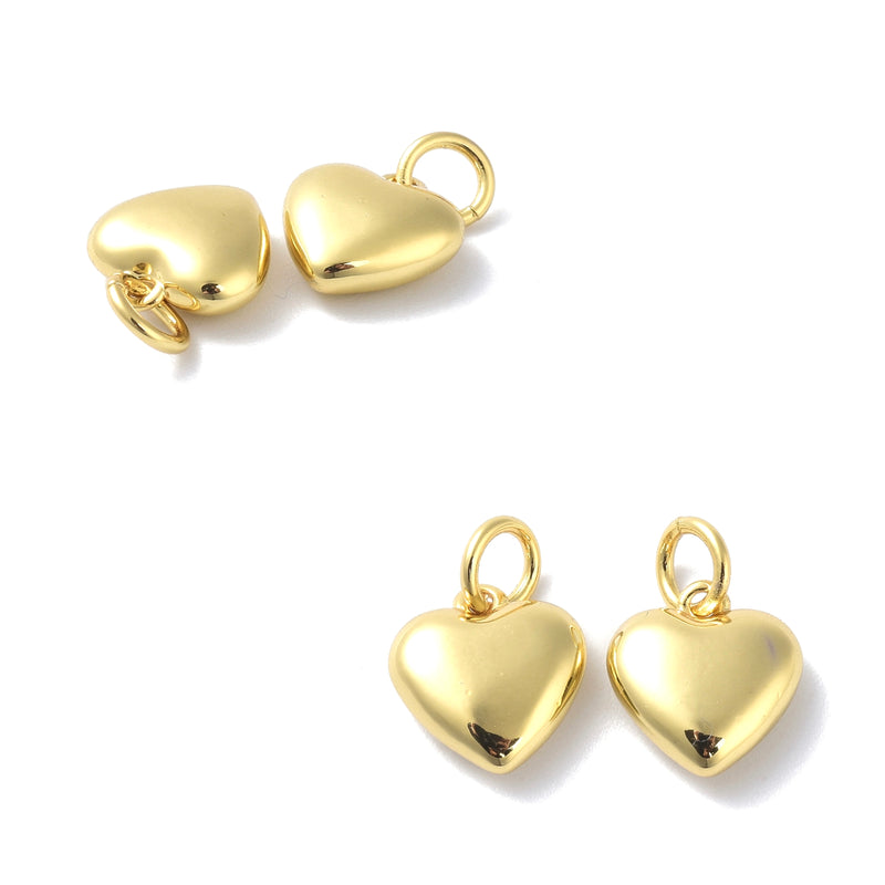 Corazón, Enchapado 18k, Charm