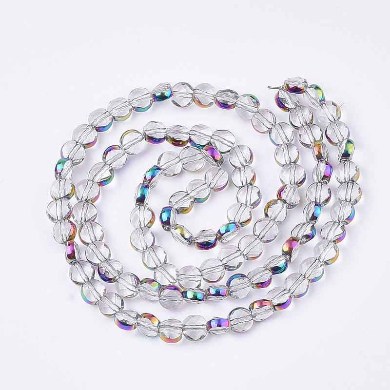 Beads Facetados, Cristal, 6mm, Beads