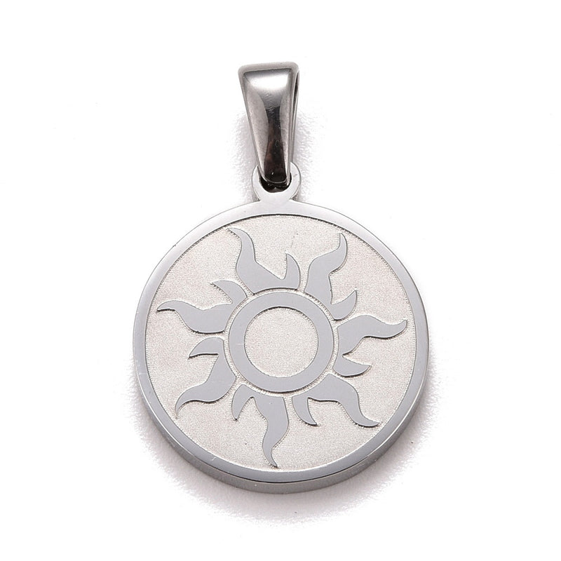 Sol, Stainless Steel, Charm