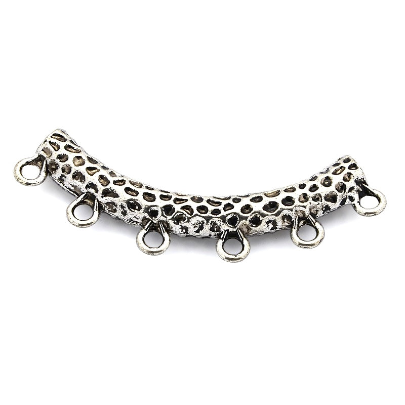 Tubo Bead con Loops, Alloy