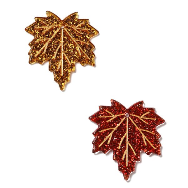 Hoja, Otoño, Acrílico, Charm/Pendant