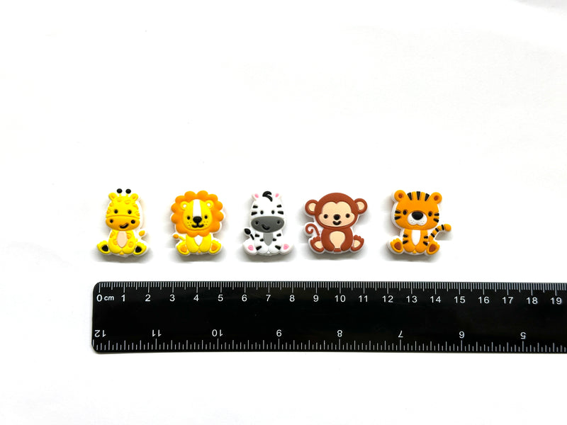 León, Tigre, Mono, Girafa, Zebra, Silicona, Beads