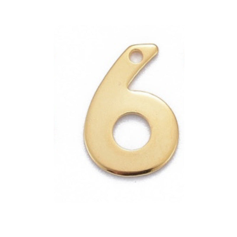 Numeros, Stainless Steel, Charm/Pendant