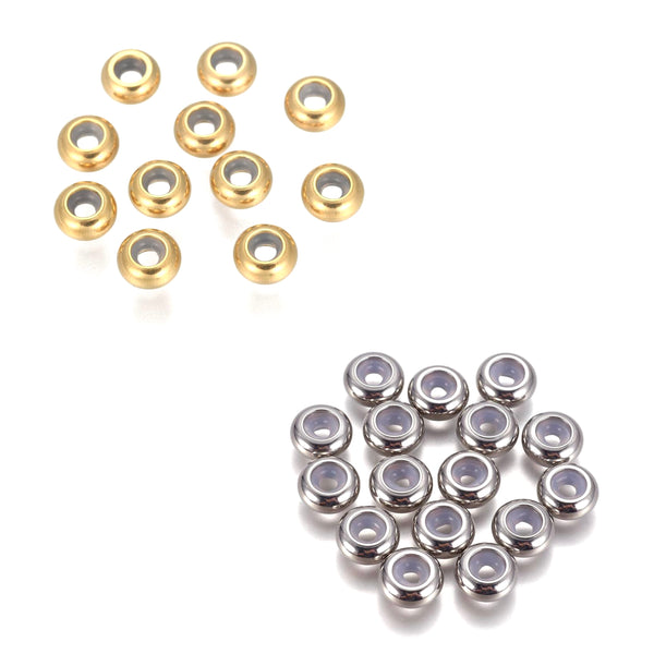 Beads Deslizador, Stainless Steel, Beads