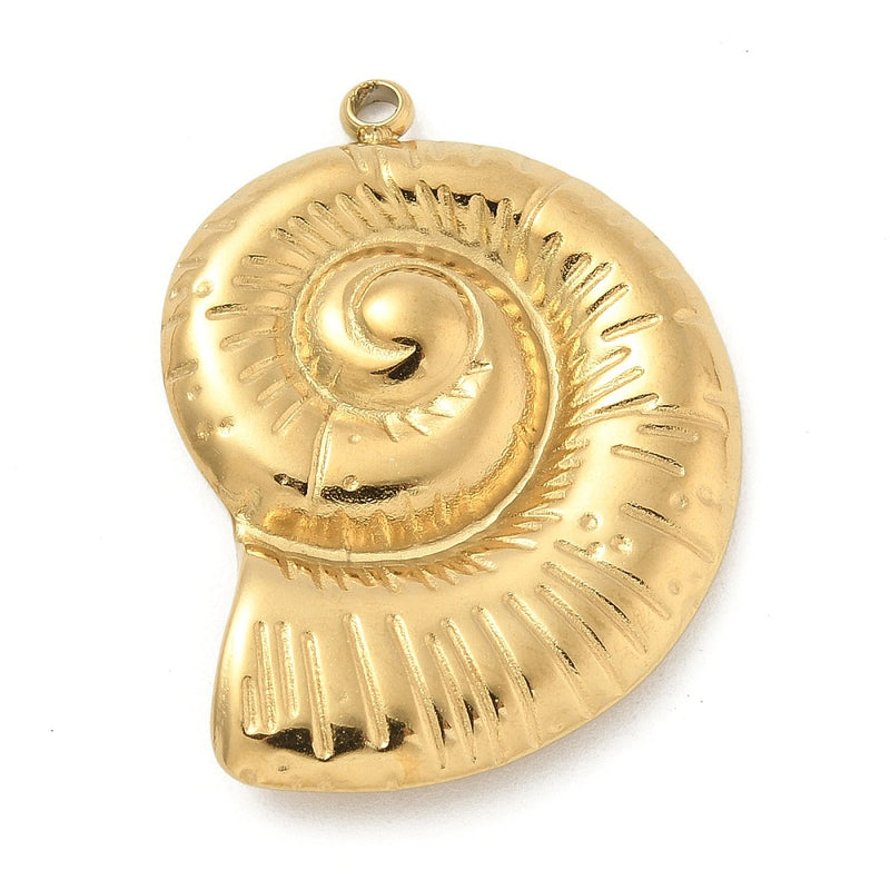 Caracol, Stainless Steel, Charm & Pendant