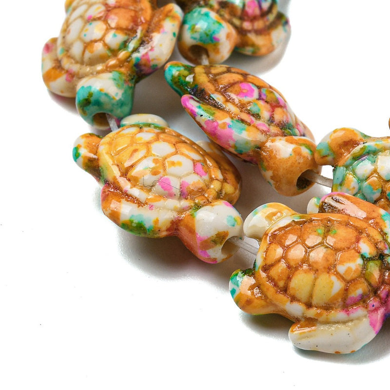 Tortuga, Turquesa, Piedra, Beads