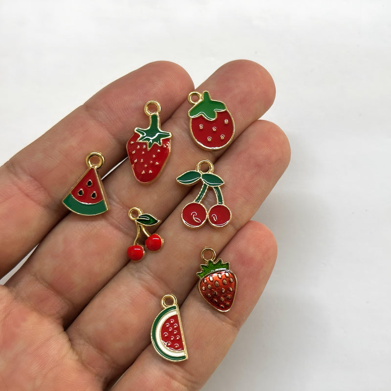 Fresa, Melón, Cherry, Alloy, Charm y Pendant