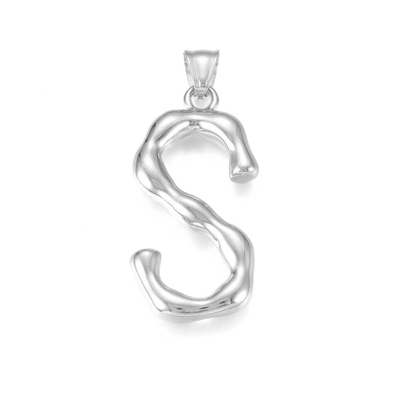 Letra, Inicial, Stainless Steel, Pendant