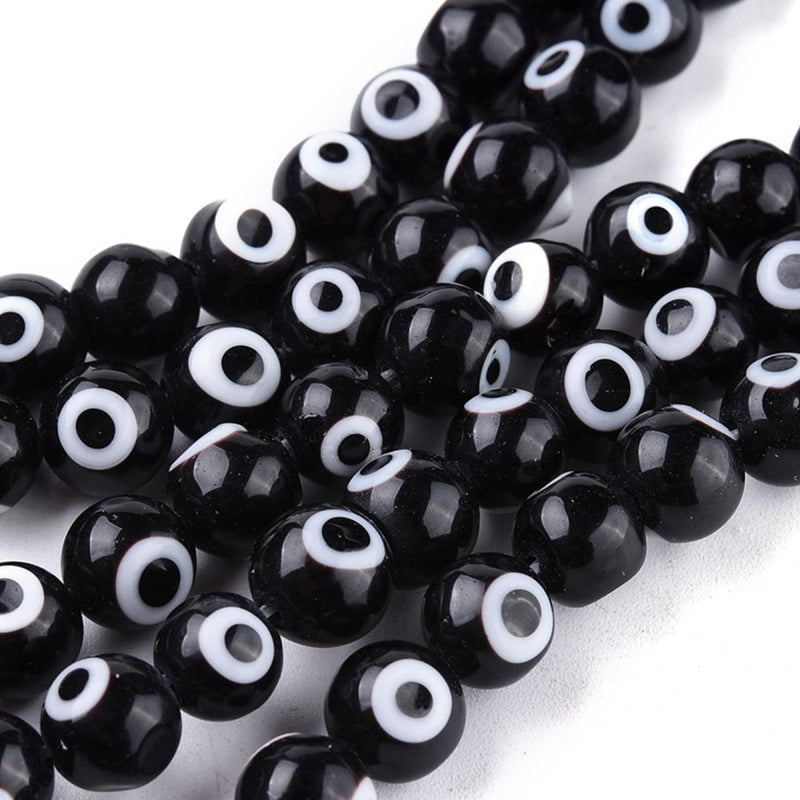 Evil Eye, Beads, Ojo, 8mm