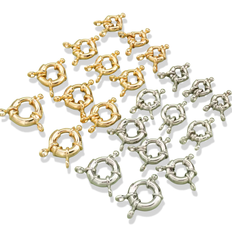 Balsa, Aro, Enchapado, 9mm/11mm/13mm/15mm/17mm/30mm, Cierre Redondo