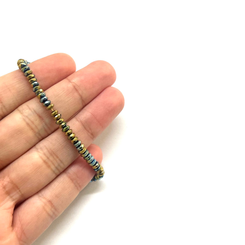 Separador, Hematite, 4x2mm, Beads