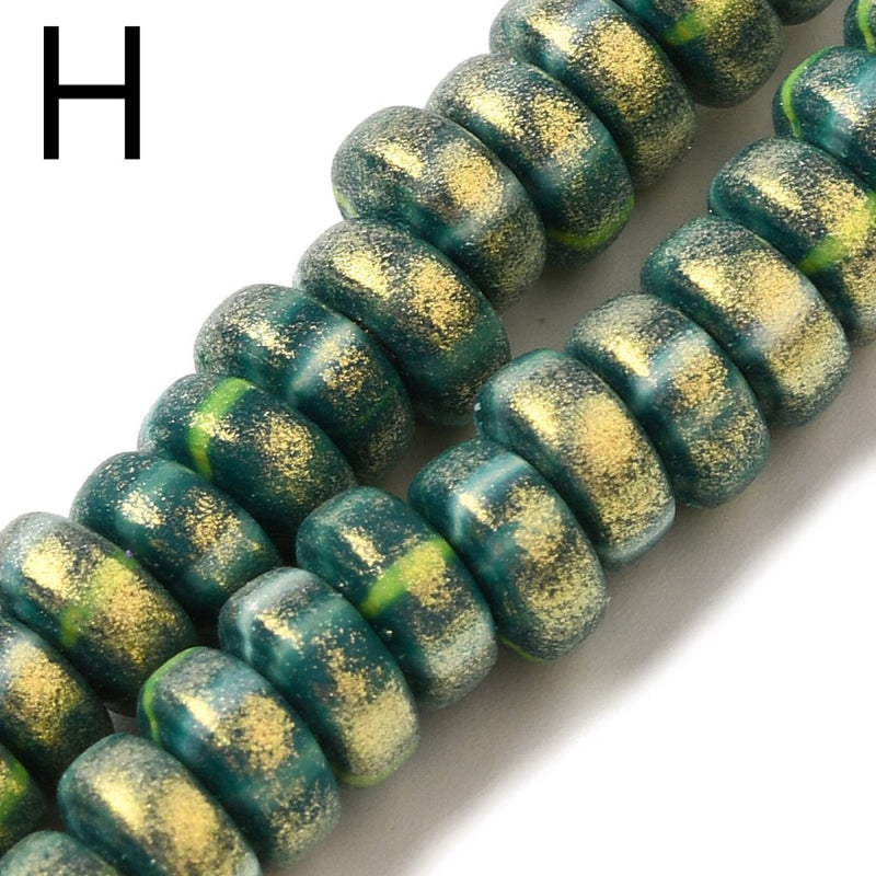 Polymer Clay, Rondelle, 7x3mm, Beads