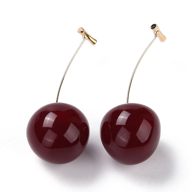 Cherry, Brass, Resina, Aretes / Pantallas