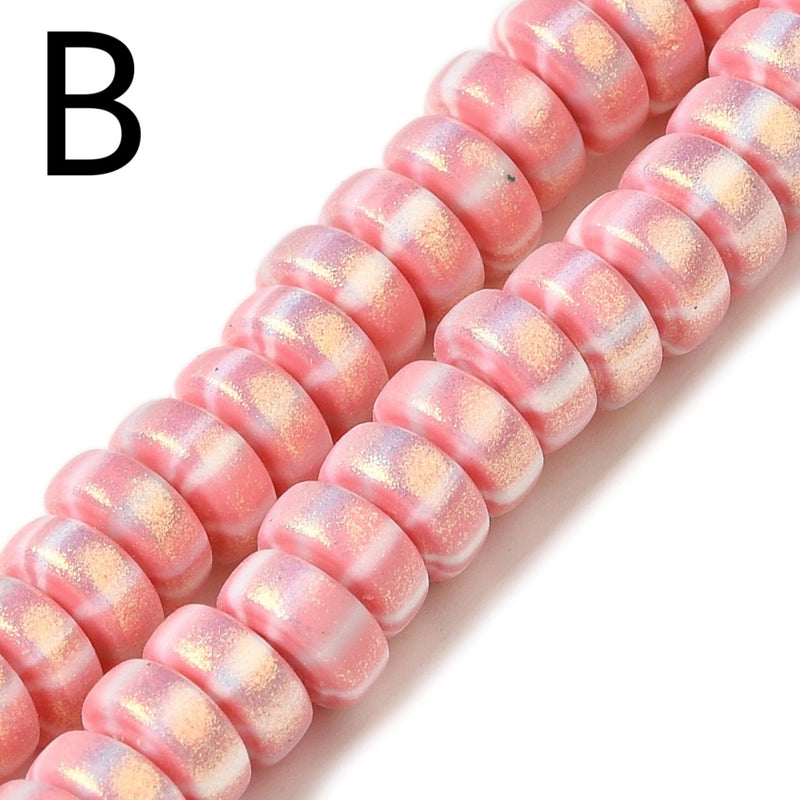 Polymer Clay, Rondelle, 7x3mm, Beads