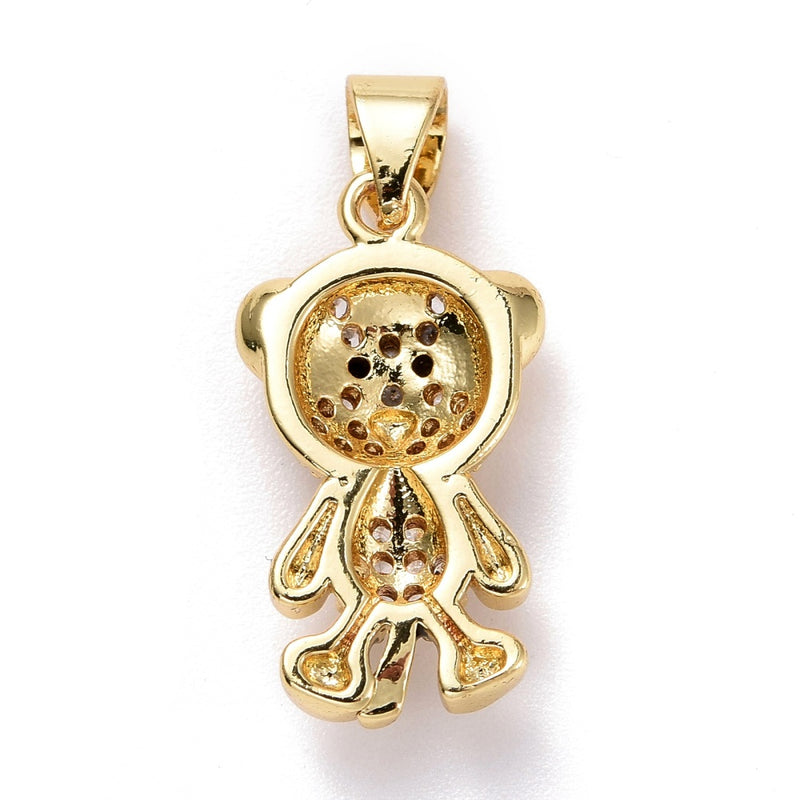 Tigre, Brass, Enchapado 18k, Charm y Pendant