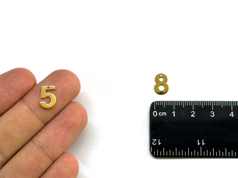 Numeros, Stainless Steel, Charm/Pendant