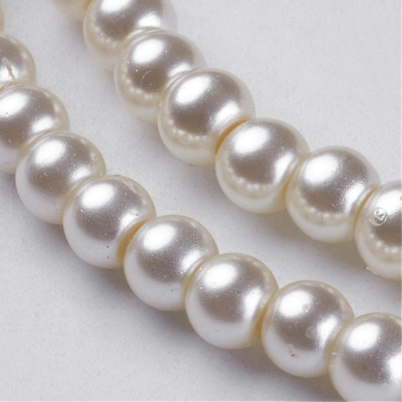 Perlas Crema, Cristal, 4mm, Beads