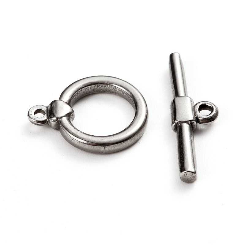 Toggle, Cierre de Argolla y Barra, Stainless Steel