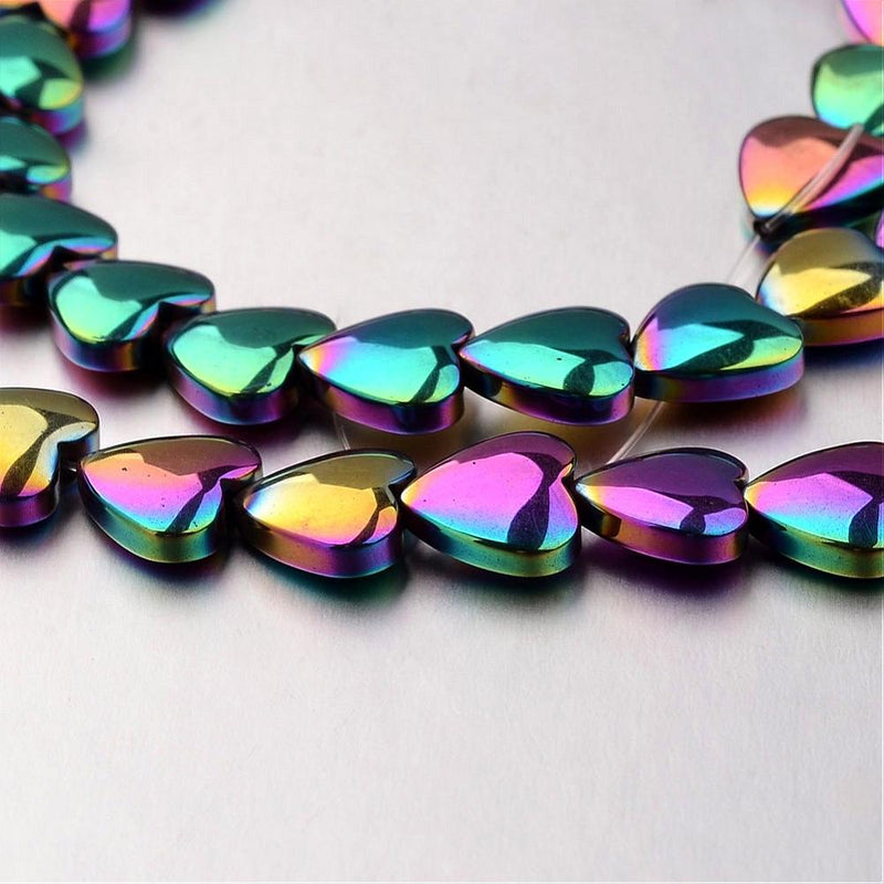 Corazón, Hematite, Beads