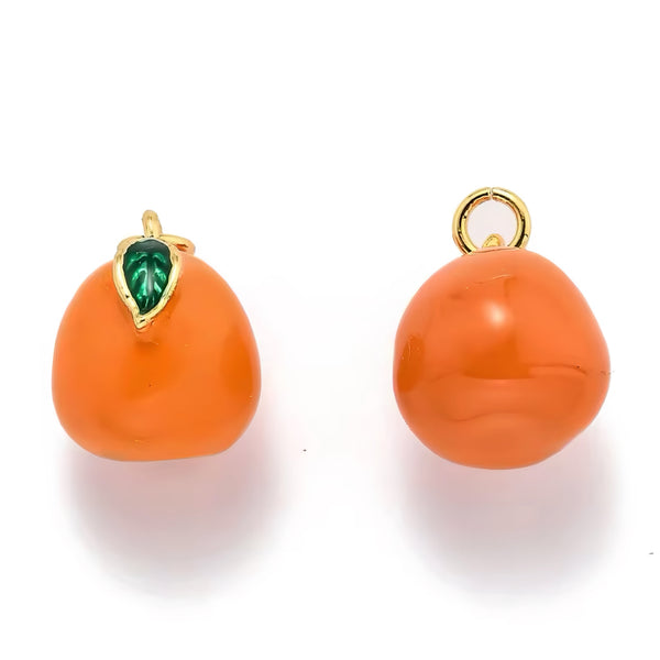 Naranja, Enchapado, Enamel, Charm