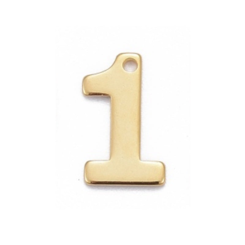 Numeros, Stainless Steel, Charm/Pendant