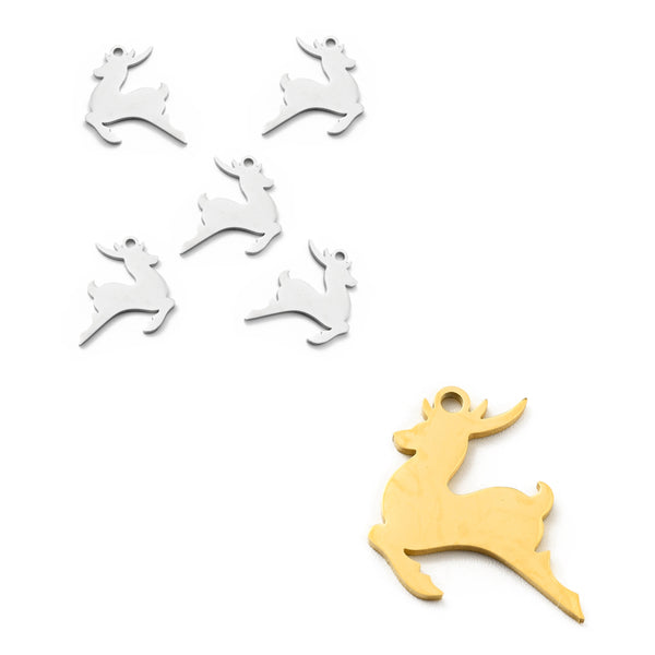 Venado, Stainless Steel, Charm, Pendant