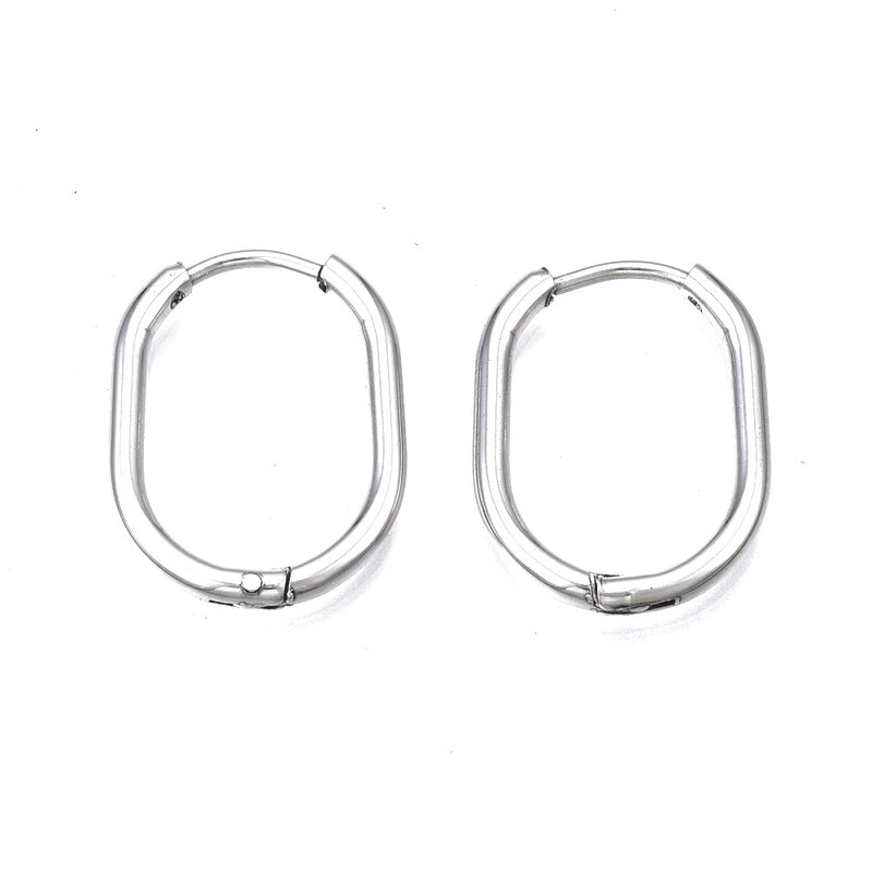 Hoop Rectangular, Stainless Steel, 20x15mm, Pantallas