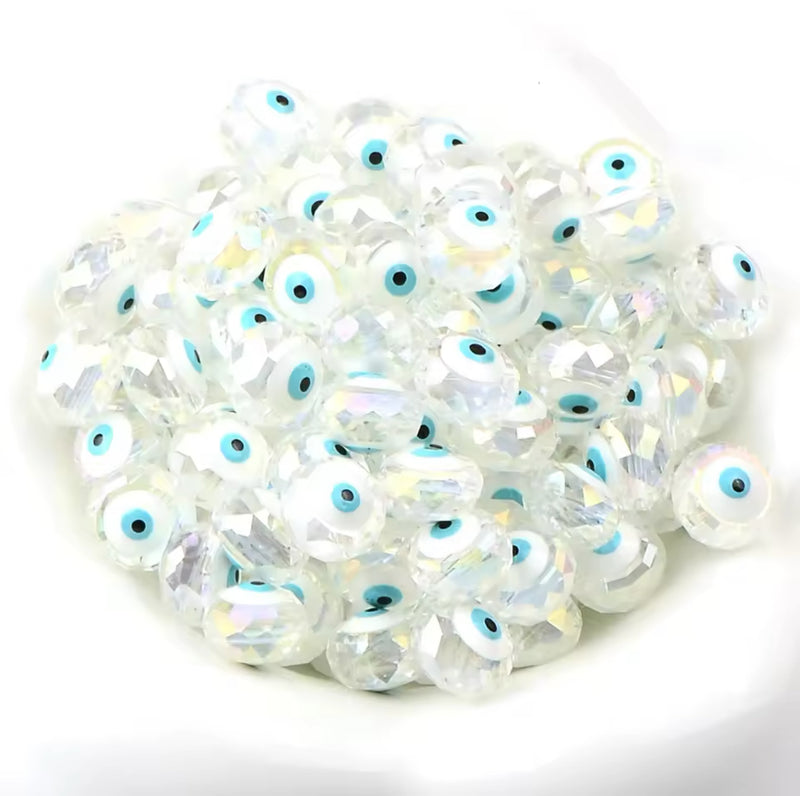 Ojo, Cristal Facetado, Beads