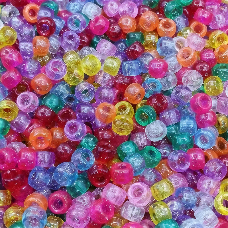 Pony Beads, Acrílico, 9mm, Beads