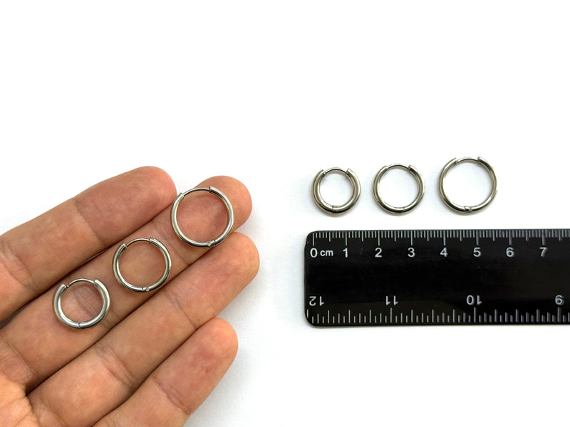 Hoops, Aro, Pantallas/Aretes, Stainless Steel
