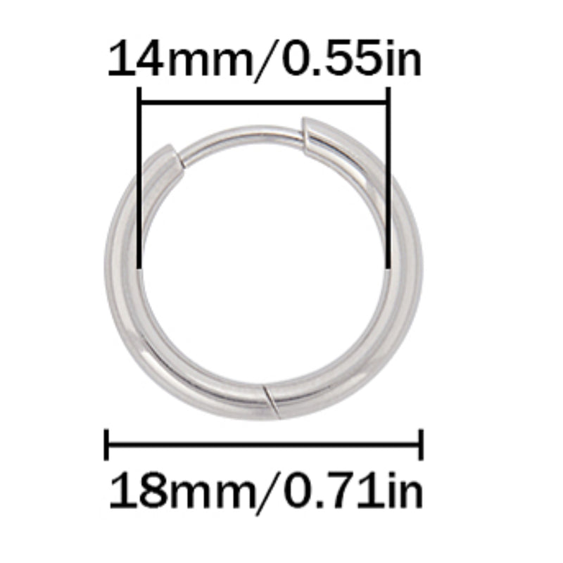 Hoops, Aro, Pantallas/Aretes, Stainless Steel
