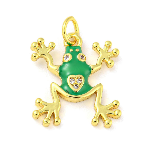 Coqui, Brass, Enchapado 18k, Charm y Pendant