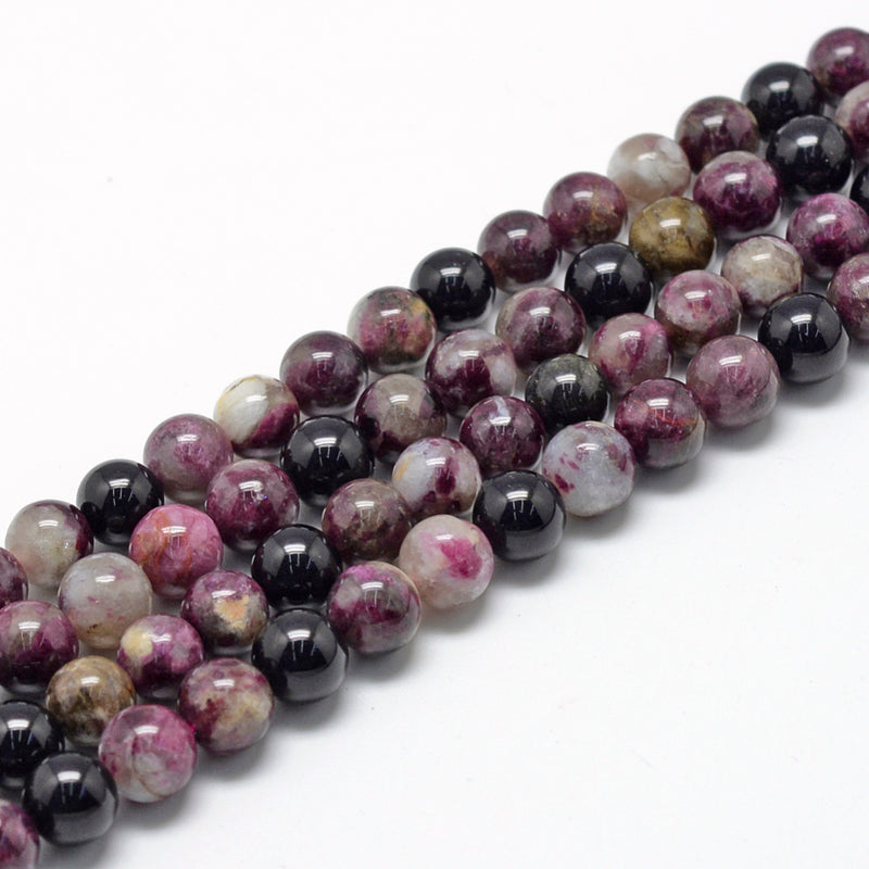 Tourmaline, Piedra, 8mm, Beads