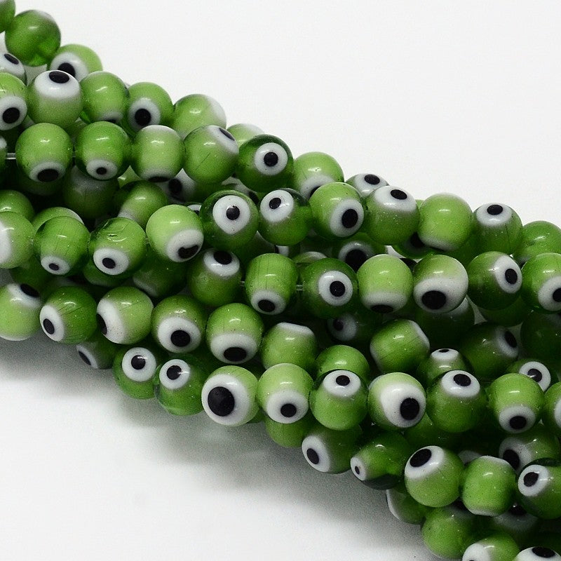 Evil Eye, Beads, Ojo, 8mm