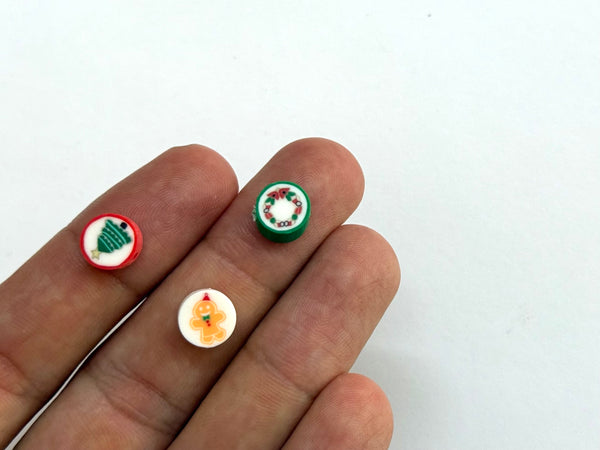 Navidad, Polymer Clay, 9mm, Beads