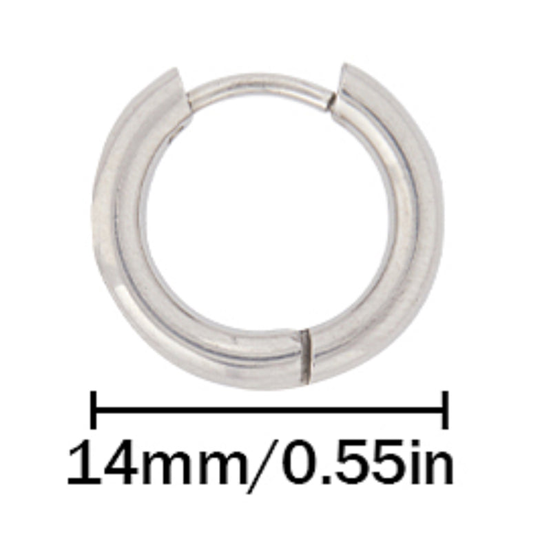 Hoops, Aro, Pantallas/Aretes, Stainless Steel