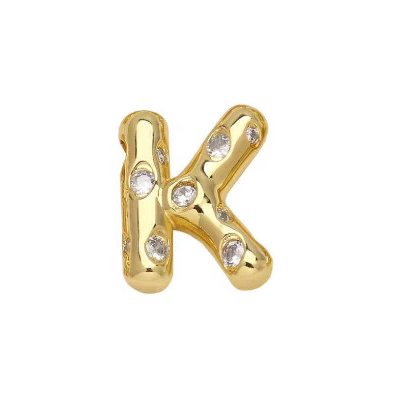 Letra, Inicial, Enchapado 18k, Pendant