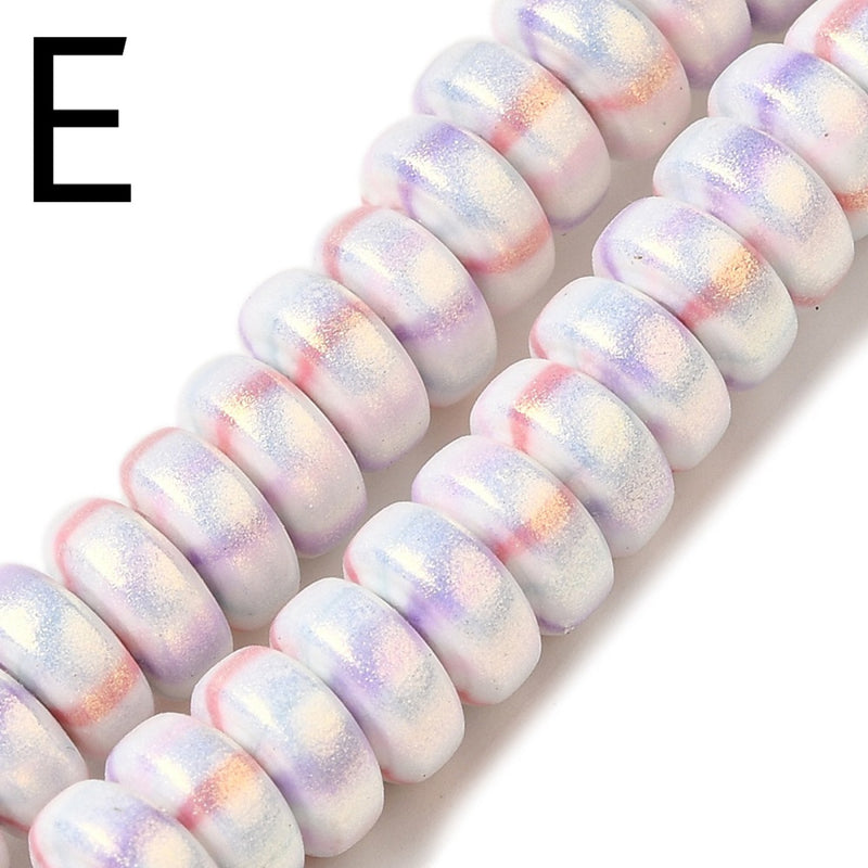 Polymer Clay, Rondelle, 7x3mm, Beads