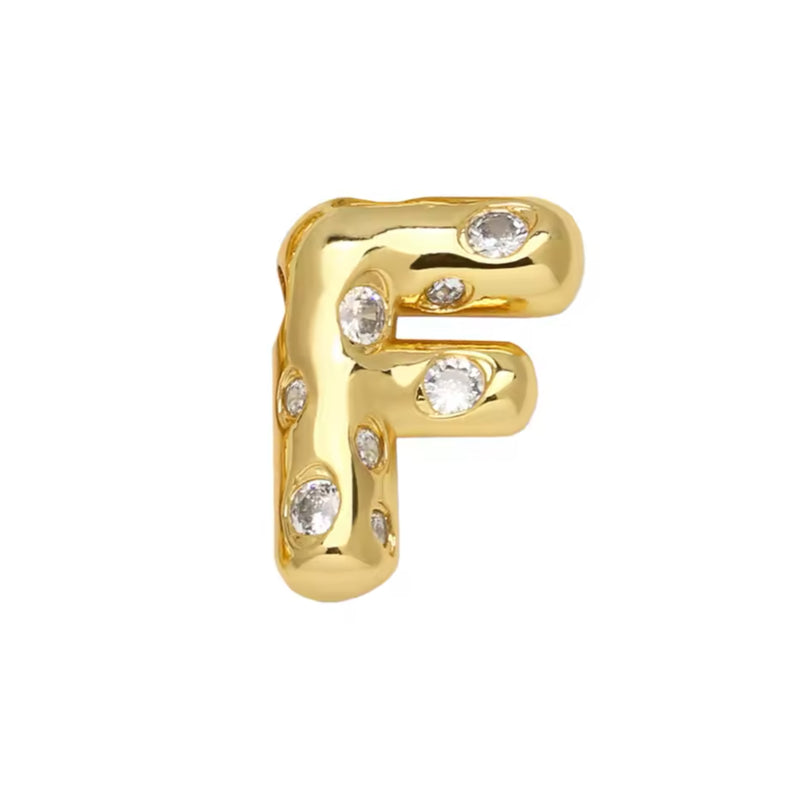 Letra, Inicial, Enchapado 18k, Pendant