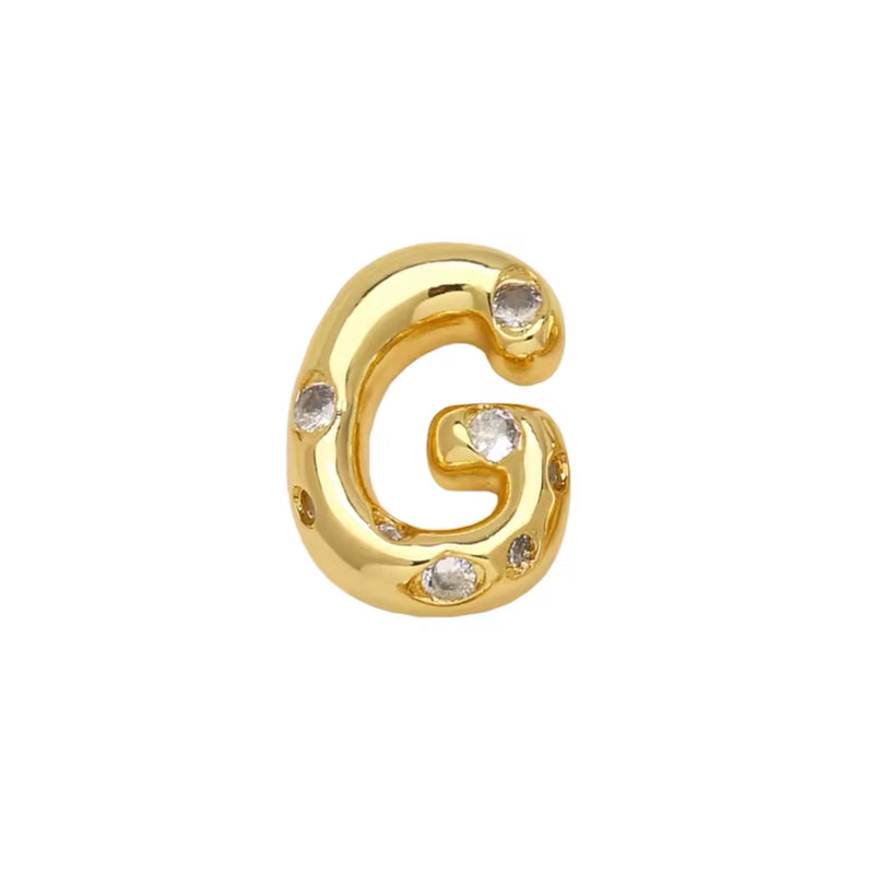 Letra, Inicial, Enchapado 18k, Pendant