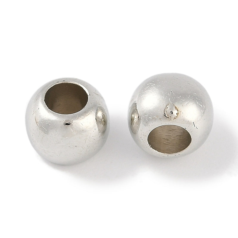 Bead Redondo, Pony Beads, Acrílico, 6mm