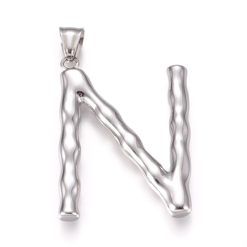 Letra, Inicial, Stainless Steel, Pendant