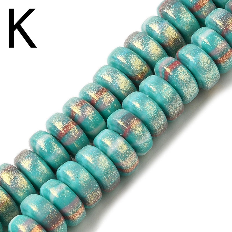 Polymer Clay, Rondelle, 7x3mm, Beads