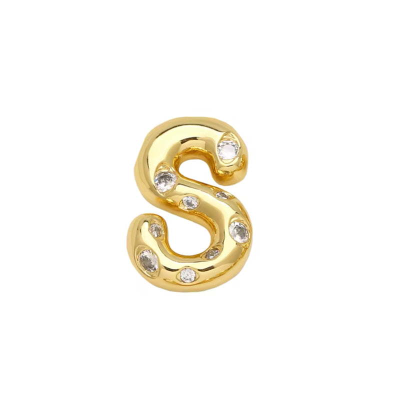 Letra, Inicial, Enchapado 18k, Pendant