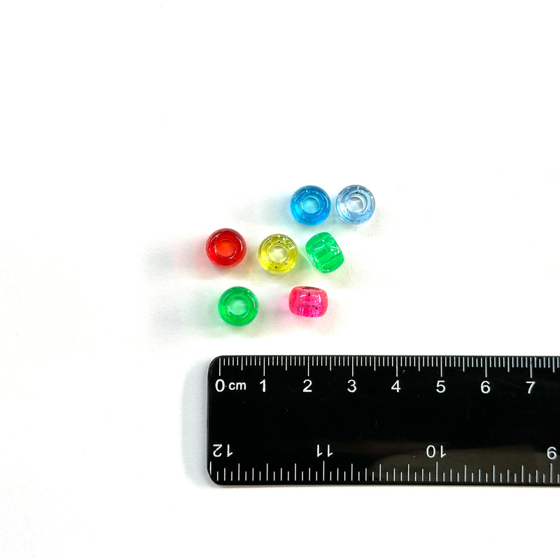 Pony Beads, Acrílico, 9mm, Beads