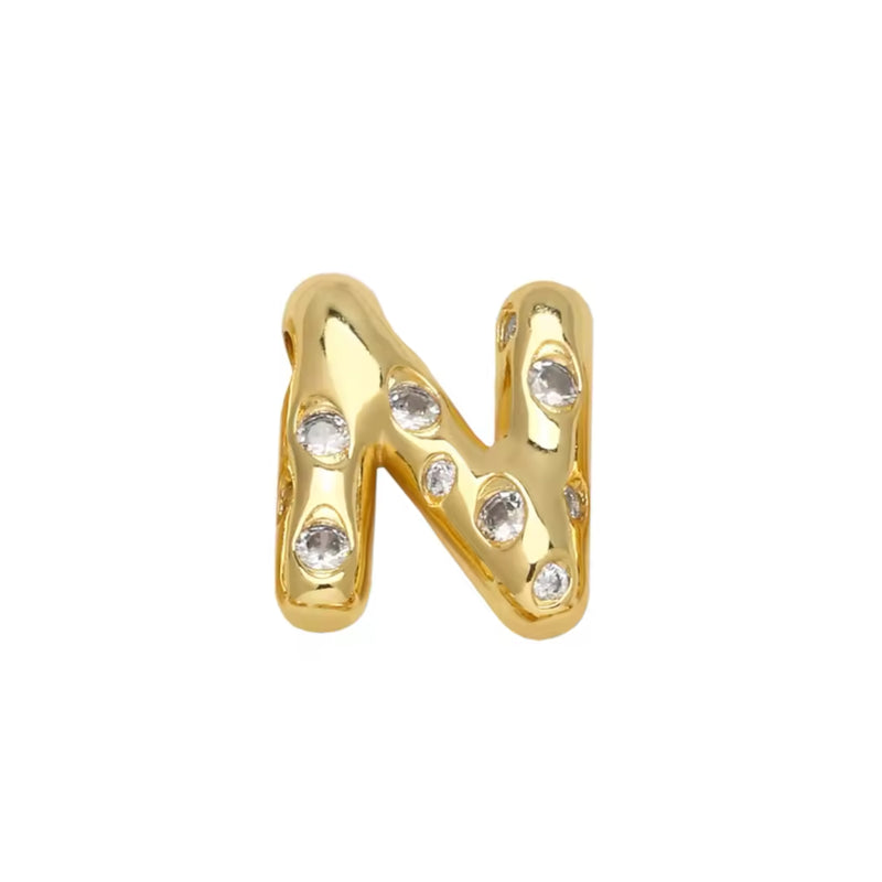Letra, Inicial, Enchapado 18k, Pendant