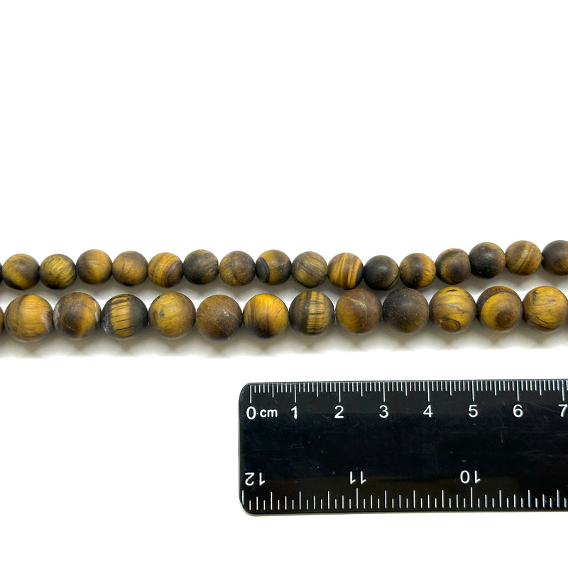Ojo de Tigre Mate, Piedra, 8mm/10mm, Beads
