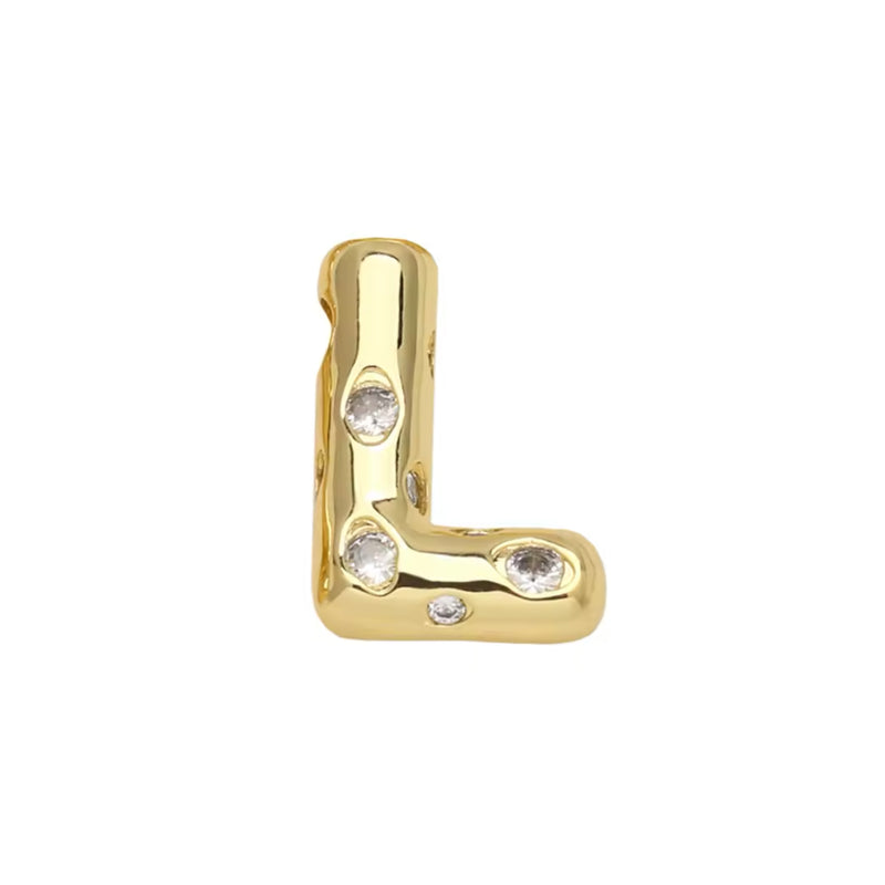 Letra, Inicial, Enchapado 18k, Pendant
