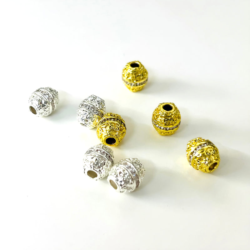 Separador, Enchapado, Rhinestone, Beads